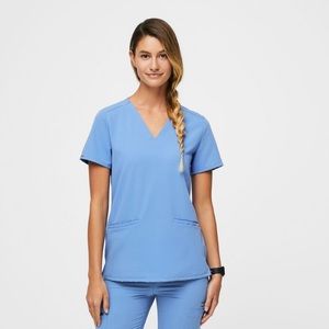 Figs ceil blue scrub set
